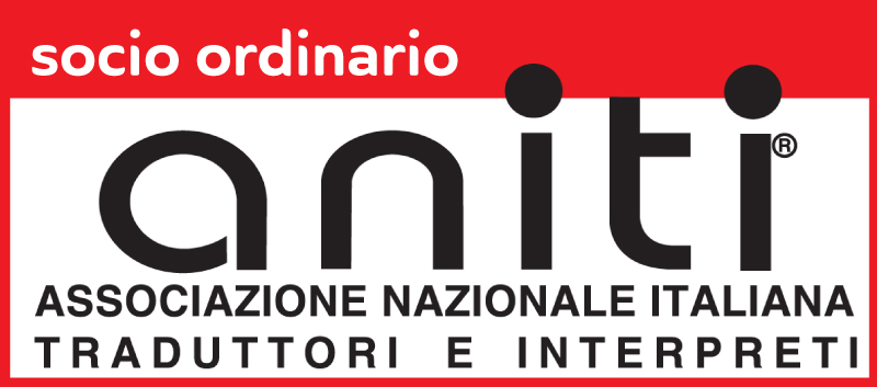Socio ordinario ANITI Associazione Nazionale Italiana Traduttori e Interpreti
